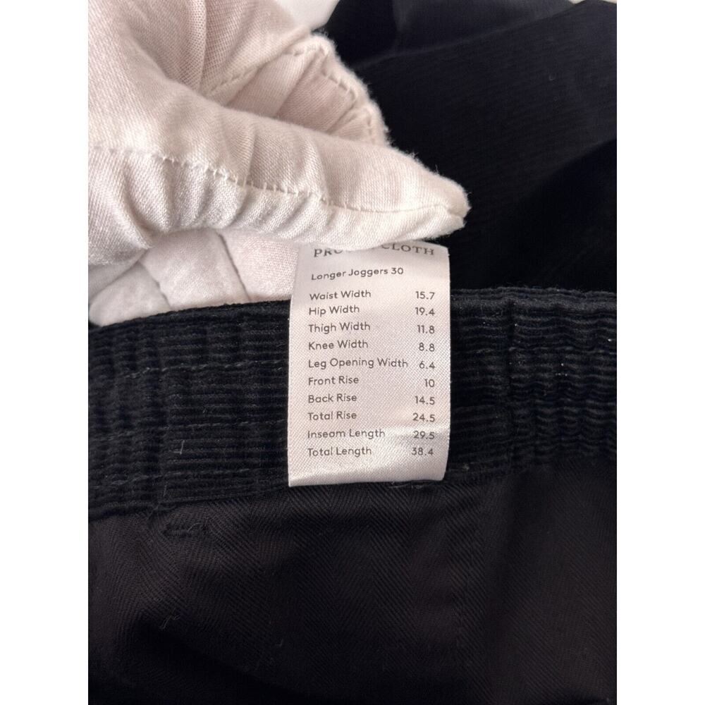 Proper Cloth Pants Medium Mens Black Fine Corduro… - image 8